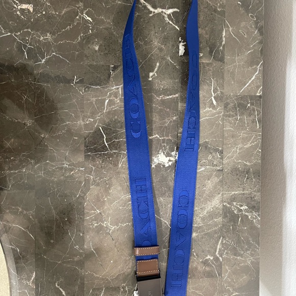 New! Size L Men’s (Authentic) Coach Print, Plaque Buckle Belt, 35Mm - Picture 7 of 8